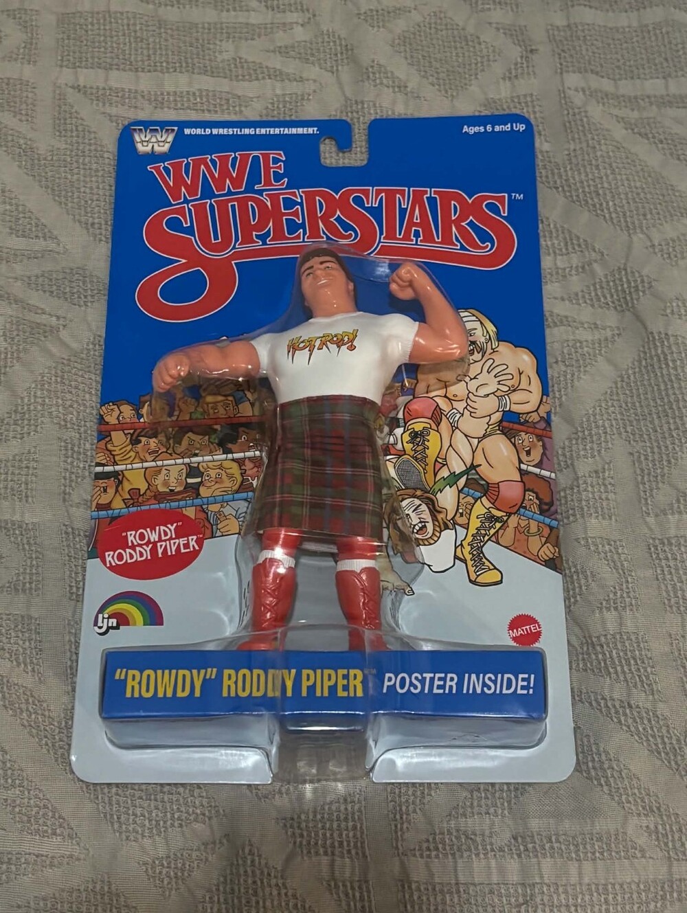 Rowdy Roddy Piper WWE Mattel Superstars LJN Wave 3 Action Figure Blue Card